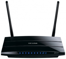 Роутер TP-LINK TL-WDR3600 (300Mbps, 2.4/5GHz, 4 ports, 1000Mbps, 2 внешние съёмные антенны 3dBi, 2xUSB, USB Printer/FTP Server, black)