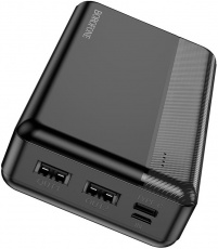 Внешний аккумулятор Borofone BJ24A (литий-полимерный, 20000mAh, 2*USB 2.1A, вход 2A, black)