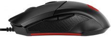 Мышь MSI CLUTCH GM08 (USB, optical, 3200dpi, игровая, soft-touch, 1.8m, black)