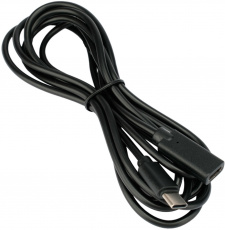 Кабель удинительный USB 2.0 Type-C (m) - Type-C (f) 2.0m (CCP-USB2-CMCF-2M, 3A, QC3.0, PD, black) Cablexpert