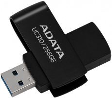 Флеш накопитель USB 3.2 256Gb ADATA UC310 (UC310-256G-RBK, 100MB/s, black)