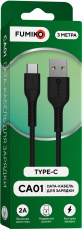Кабель USB 2.0 Am - Type-C 3.0m (FCA01-18, 2A, быстрая зарядка, black) FUMIKO