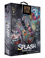 Мышь QUMO Splash M40 (USB, optical, 3200dpi, игровая, динамическая подсветка, 1.75m, black)