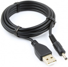Кабель USB 2.0 - 3.5mm Power Plug 1.8m (CC-USB-AMP35-6-N, медь, дополнительное питание устройств от USB порта, пакет, black) Cablexpert