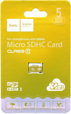 Карта памяти SDHCmicro Card 32Gb Hoco (Class 10, UHS-I, 90MB/s, без адаптера)