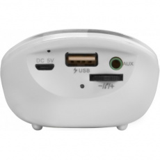 Колонки Defender Moon Power (2W, портативные, аккумулятор, Bluetooth, white)