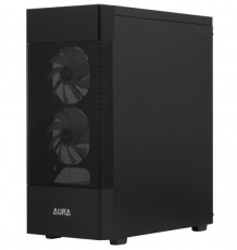 Корпус GAMDIAS AURA GC5 Elite ARGB (без БП, ATX, USB3.0, 3x ARGB Fan, black)