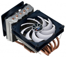 Вентилятор Titan TTC-NC55TZ/V2 (RB) (1150/1151/1155/1156/1366/2011/2066/775/AM2/AM3/AM4/FM1/FM2, 120mm + 140mm, Al, 700-2200rpm, 8-38dBa, 5 тепловых трубок, полированное основание, 4pin, 220W) RTL