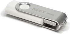 Флеш накопитель USB 2.0 16Gb Mirex Swivel (white)
