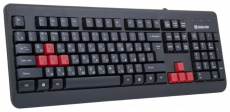 Клавиатура Defender Warhead GK-1110 (USB, игровая, black)