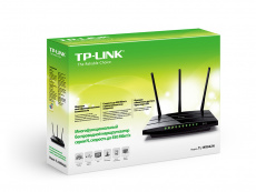 Роутер TP-LINK TL-WR942N (450Mbps, 2.4GHz, 4 ports, 100Mbps, 3 внешние несъёмные антенны 5dBi, 2xUSB, USB Printer/FTP Server/4G/LTE, black)
