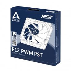 Вентилятор ARCTIC F12 PWM PST (120x120x25mm, FDB, 600-1350rpm, 4pin, PWM, black-white) RTL