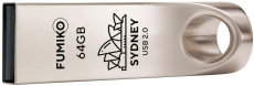 Флеш накопитель USB 2.0 64Gb FUMIKO SYDNEY (FSY-05, silver)