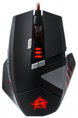 Мышь Oklick HAZARD 755G (USB, optical, 3000dpi, игровая, black-silver)