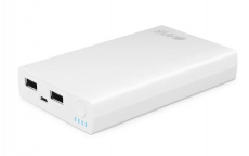 Внешний аккумулятор Hiper RP11000 (литий-ионный, 11000mAh, 2*USB 2.1A+1A, вход 2А, white)