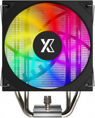 Вентилятор XASTRA AR400 ARGB (AR400-XXAFPX-GL) (1150/1151/1155/1156/1200/1700/1851/AM4/AM5, 120mm, Al, Hydro, 800-1800rpm, <32dBa, 4 тепловые трубки, DTH, 4pin, PWM, ARGB LED, 140W, black) RTL
