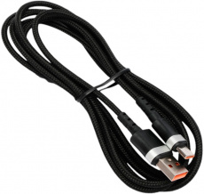 Кабель USB 2.0 Am - Type-C 1.8m (CCP-USB2-AMCM-66W-1.8M, 6A, 66W, медь, быстрая зарядка, QC3.0, нейлоновая оплётка, black-silver) Cablexper