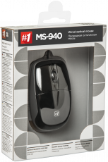 Мышь Defender MS-940 (USB, optical, 1200dpi, black-silver)