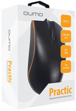 Мышь QUMO Practic M90 (USB, optical, 1000dpi, 1.8m, black)