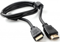 Кабель HDMI (m) - HDMI (m) 1.0m (CCF2-HDMI4-1M, 4K, ver.2.0, медь, 2 ферритовых фильтра, с позолоченными контактами, экранированный, black) Cablexpert