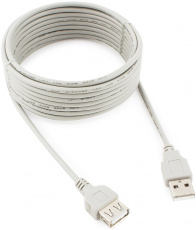 Кабель USB 2.0 Am - Af удлинительный 4.5m (CC-USB2-AMAF-15-N, медь, grey) Cablexpert