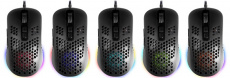 Мышь Defender Shepard GM-620L (USB, optical, 12800dpi, 1000Hz, RGB подсветка, игровая, редактор макросов, эмуляция клавиш клавиатуры, 1.7m, ферритовый фильтр, black)