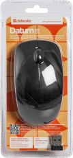 Мышь беспроводная Defender Datum MM-035 (USB, lazer, 1600dpi, black)