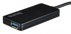 USB 2.0 HUB Buro BU-HUB4-0.2-U3.0 (4 порта, black)