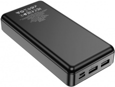 Внешний аккумулятор Borofone BJ24A (литий-полимерный, 20000mAh, 2*USB 2.1A, вход 2A, black)