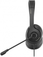 Наушники A4Tech Fstyler FH100U (накладные закрытые, подключение по USB, с микрофоном, регулятор, 2m, black)