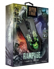 Мышь QUMO Rampage M49 (USB, optical, 3200dpi, игровая, 1.5m, black)