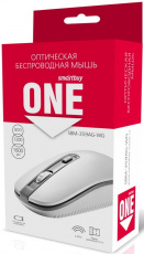 Мышь беспроводная Smartbuy ONE (SBM-359AG-WG, optical, 1600dpi, AA, white-grey)