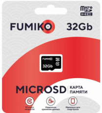 Карта памяти SDmicro Card 32Gb FUMIKO (FMS32-01, Class 10, без адаптера)