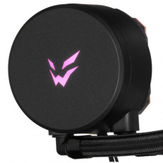 Водяное охлаждение ARDOR GAMING Frostwave 360 SC (1150/1151/1155/1156/1200/1366/1700/2011/AM4/AM5, Радиатор: Al, Водоблок: Cu, 3 вентилятора: Hydro, 120mm, 900-1800rpm, 24-36dBa, 4pin, PWM, ARGB LED, Помпа: 2500rpm, 3pin, 300W, black) RTL