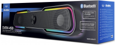 Колонки Sven 450 (10W, USB, Bluetooth, AUX, подсветка, black)