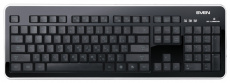 Клавиатура Sven Comfort 7400 EL (USB, подсветка символов (синяя/зелёная), black)