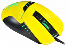 Мышь Oklick SNAKE 865G (USB, optical, 2400dpi, игровая, black-yellow)