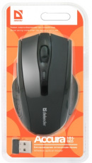 Мышь беспроводная Defender Accura MM-665 (optical, 1600dpi, 2xAAA, black)