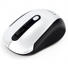 Мышь беспроводная Gembird MUSW-420-4 (optical, 1600dpi, 2xAAA, soft-touch, black-silver)