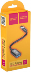 Кабель-переходник USB-OTG (G1, microUSB (M) / USB (F), 0.16m, black) Dream