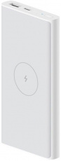 Внешний аккумулятор Xiaomi 10W Wireless Power Bank 10000 (WPB15PDZM, литий-полимерный, 10000mAh, беспроводная зарядка 10W max, USB - 3A max, вход 3A, white)