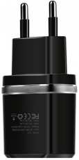 Адаптер питания hoco C12 Smart (110/220V - 2x USB, 2.4А, black)
