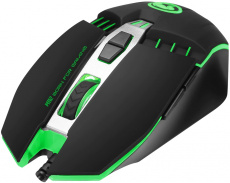 Мышь Marvo M112 (USB, optical, 4000dpi, подсветка, игровая, программируемая, soft-touch, 1.5m, black)
