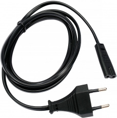 Кабель питания для аудио- и видеотехники (PC-184/2-1.5M, 1.5m, 2.5A, 0.5mm2, black) Cablexpert