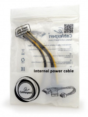 Переходник питания для видеокарты PCI-Express 8pin (CC-PSU-82, 0.15m, от разъёмов Molex (IDE) + SATA блока питания) Cablexpert