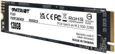 Накопитель SSD M.2 (2280) 128Gb Patriot P320 (P320P128GM28, 1600/1000Mbs, PCI-E Gen3 x4, NVMe 1.3)