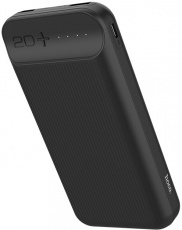 Внешний аккумулятор hoco J52A New joy (литий-полимерный, 20000mAh, 2*USB 2A, вход 2A, black)