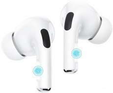 Гарнитура Hoco EW04 Plus (затычки, беспроводная, Bluetooth 5.1, с микрофоном, до 4 часов работы от батареи, white)