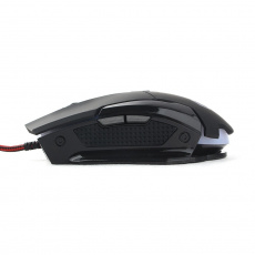 Мышь Gembird MG-600 (USB, optical, 3200dpi, игровая, подсветка, 1.8m, black)