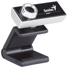 Web-камера Genius i-Slim 320 (0,3 Mpix,  640x480, микрофон, крепление на монитор, black-silver, USB 2.0)